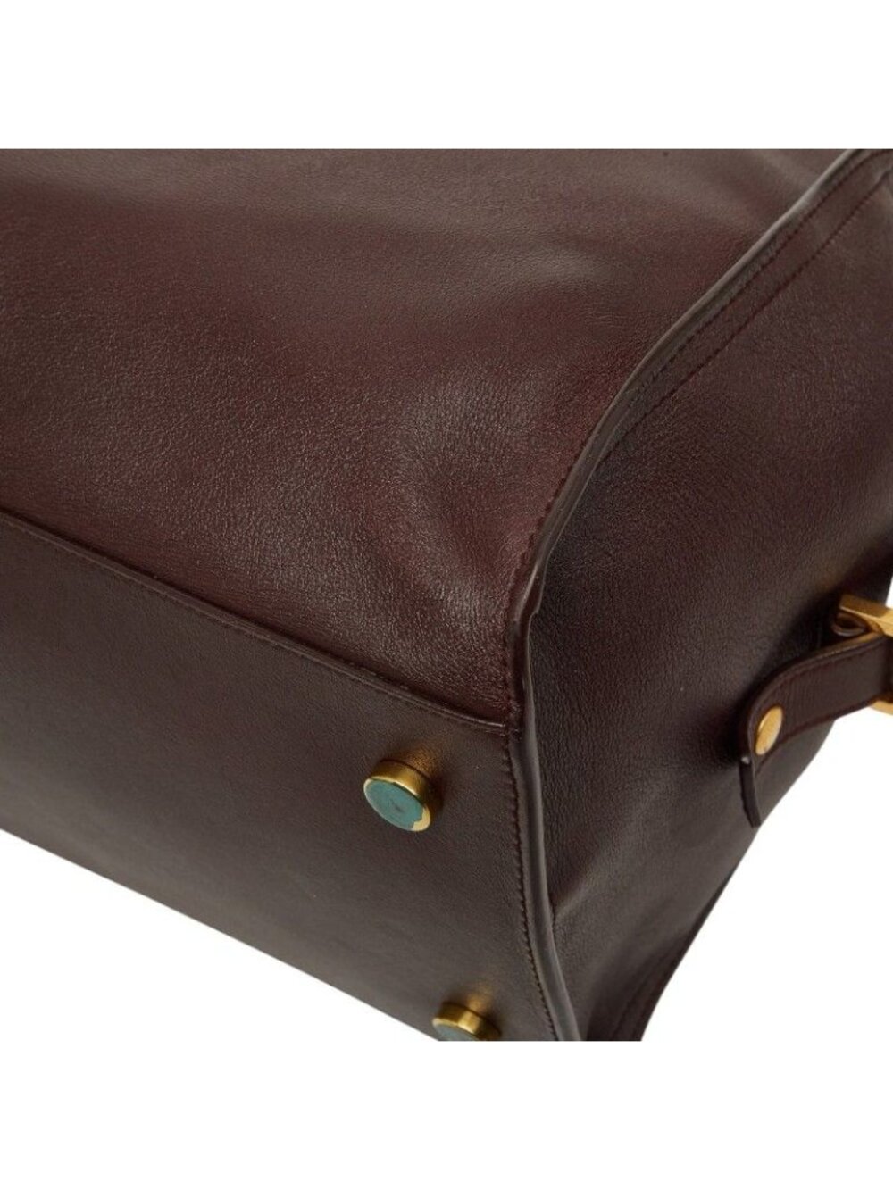 ★SOLD★ Saint Laurent Cabas Handbag Brown Leather - Picture 6 of 10